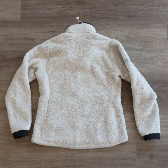 HELLY HANSEN fleece jacket teddy sherpa ski cozy comfy warm LARGE zip layering - Picture 2 of 11